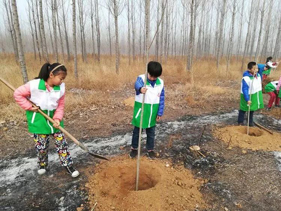【拥抱春天 播种绿色】汇泉小学三（5）中队植树节活动风采 